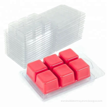 Plastic Clear Wax Melts Clamshell Packaging Box